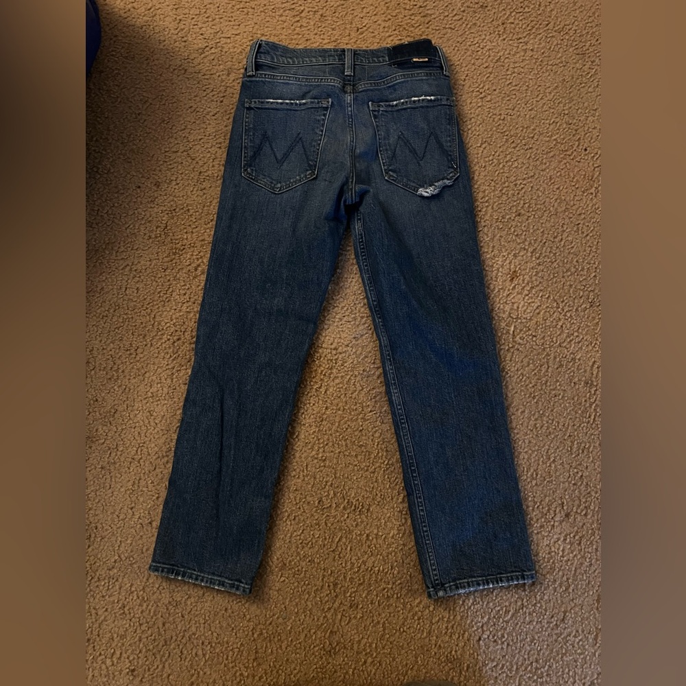 Mother Tomcat fit ankle straight button fly jeans. Size 26
